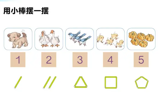 第1课时1～5的认识教案
