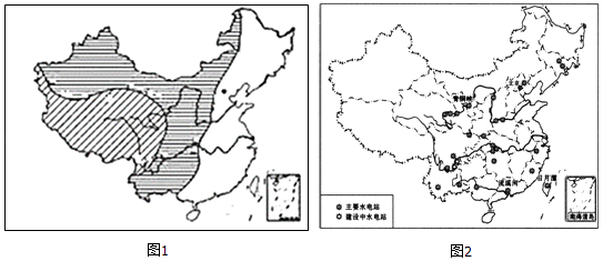 读我国地势阶梯图和大型水电站分布图,回答以下问题.